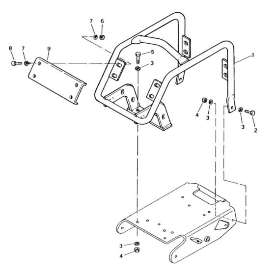 Proection Bow Assembly for Bomag BP 20/53 Compactors