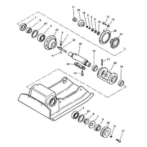 Exciter Unit Assembly for Bomag BP 23/48 Compactors