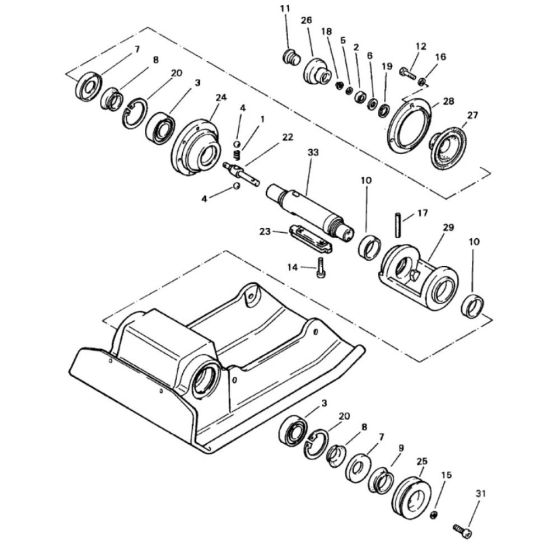 Exciter Unit Assembly for Bomag BP 23/48 Compactors