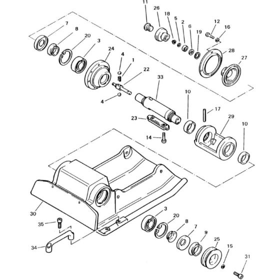 Base Plate (101670200507-101670200701) Assembly for Bomag BP 23/60 D Compactors