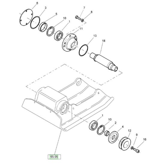 Exciter Unit (101670911819-101670919999) Assembly for Bomag BP 25/48 Compactors