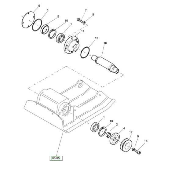 Exciter Unit (101670911001-101670911818) Assembly for Bomag BP 25/48 Compactors