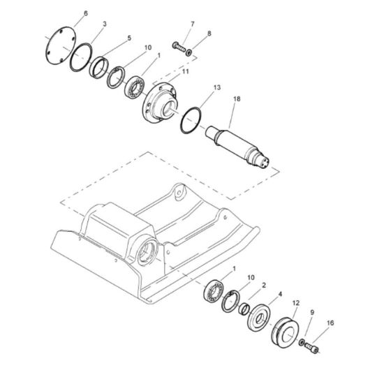 Exciter Unit (101670921001-101670921160) Assembly for Bomag BP 25/48 D Compactors