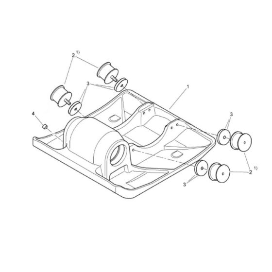 Base Plate (101230451785-101230459999) Assembly for Bomag BP 25/50 Compactors