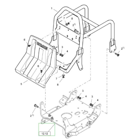 Protection Bow Assembly for Bomag BP 25/50 Compactors