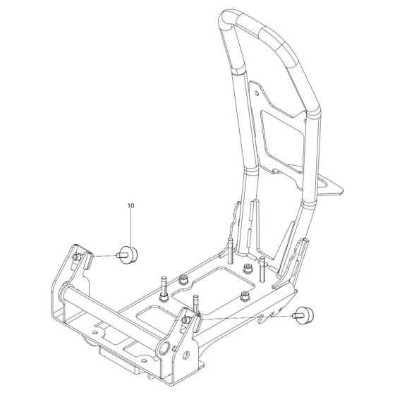 Upper Mass Assembly for Wacker BPS1030A Plate Compactor