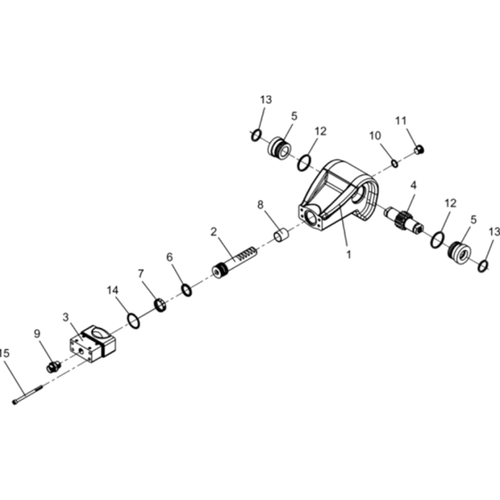 Center Pole Head Assembly for Wacker BPU2540A-5000008758 (Petrol) Rev.108 Reversible Plate Compactor