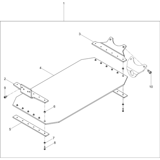 Urethane Pad Kit PGV 4045-5045 Assembly for Wacker BPU4045A 5000610345 (Petrol) Rev. 101 Reversible Plate Compactors