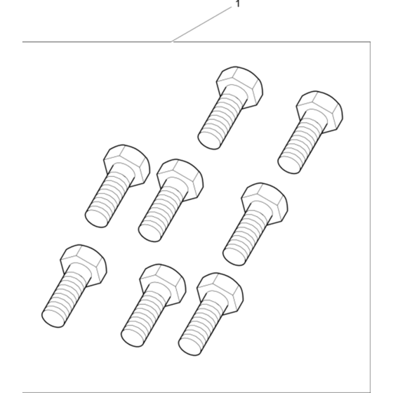 Set of Screws for Wacker BPU5545A 5000610346 (Petrol) Rev. 101 Reversible Plate Compactors