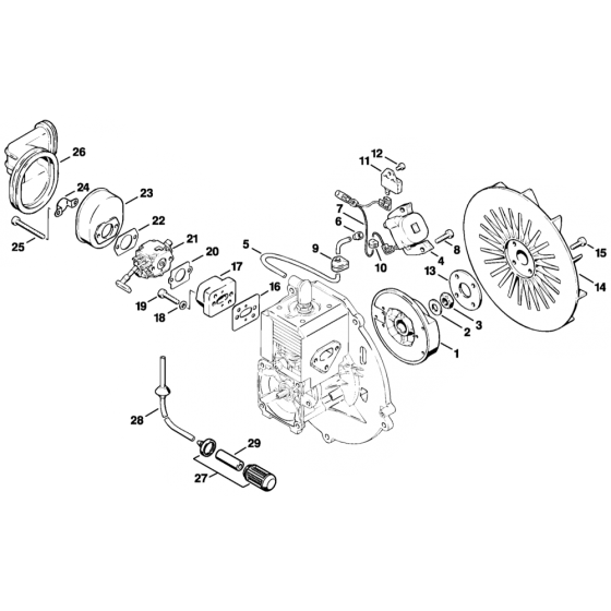 Ignition System Assembly for Stihl BR106 Blower