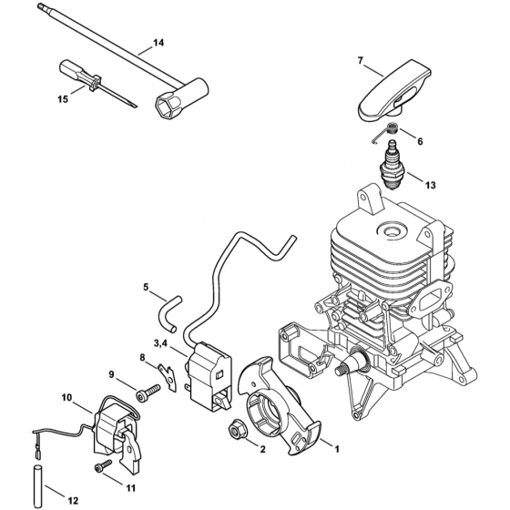 Ignition System Assembly for Stihl BR350 Blower