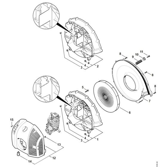 Fan Housing, Shroud for Stihl BR 700 Leaf Blower