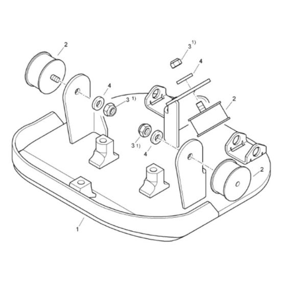 Base Plate Assembly for Bomag BR90 Plate Compactors