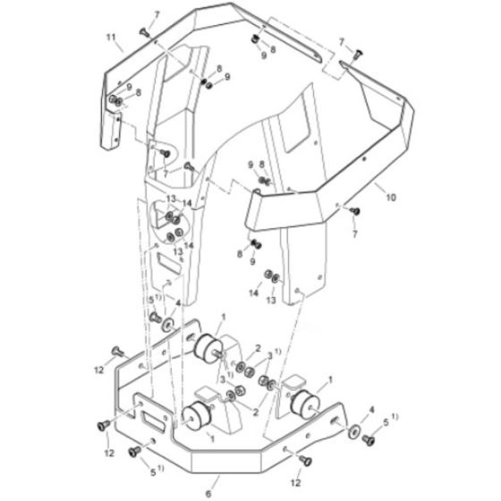 Engine Protector Assembly for Bomag BR90 Plate Compactors