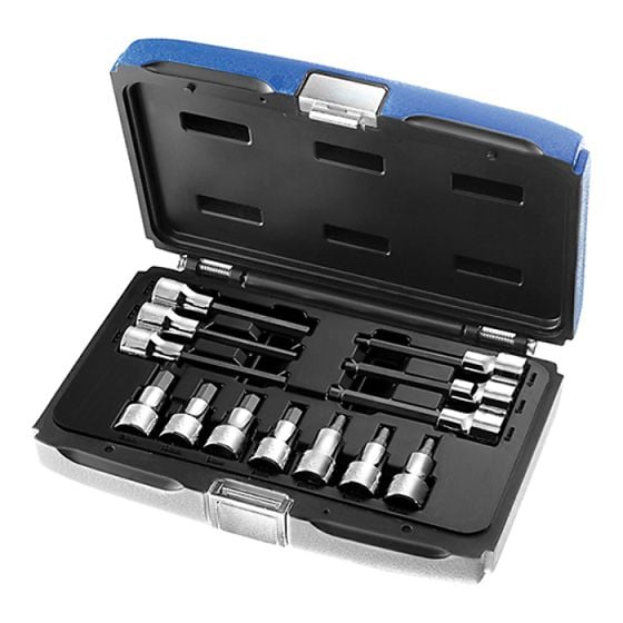 Hex Bit Socket Set of 13 1/2in Drive by Britool - E032906