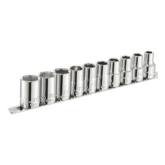 Socket Set of 10 Metric 1/2in Drive by Britool - E034837