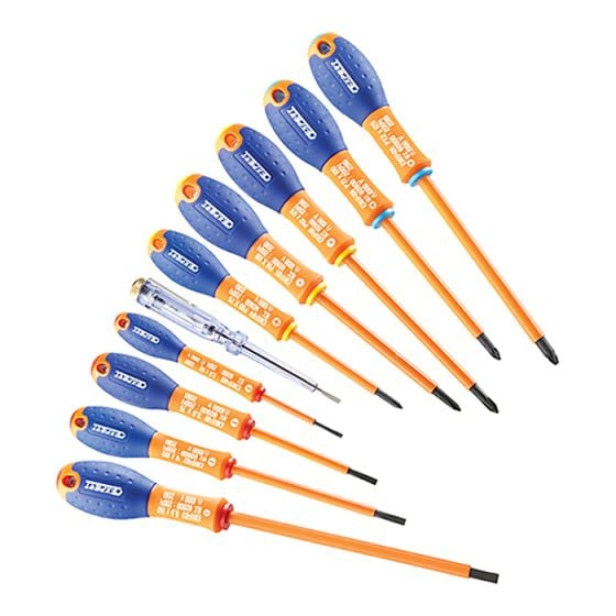 Screwdriver Set 10 Piece Insulated by Britool - E160912