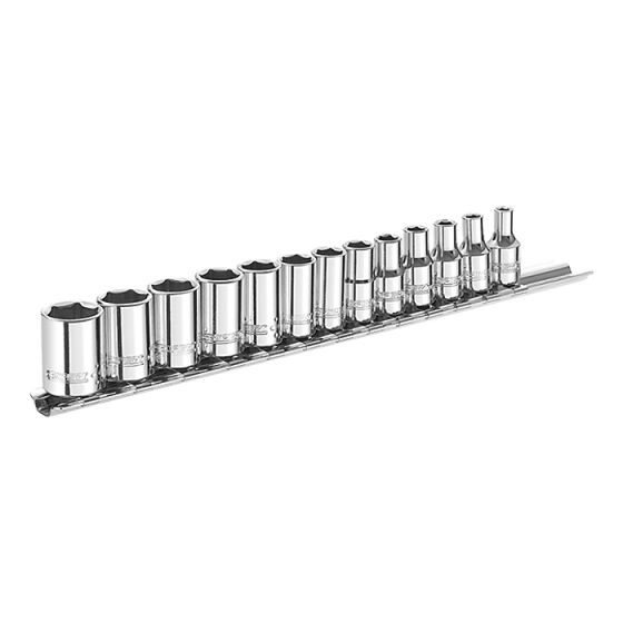 Socket Set of 13 Metric 1/4in Drive by Britool - E194675