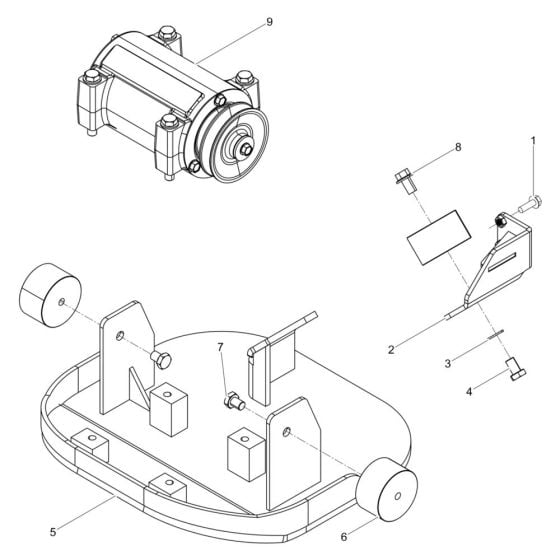 Baseplate Assembly for Wacker BRS90 Plate Compactor