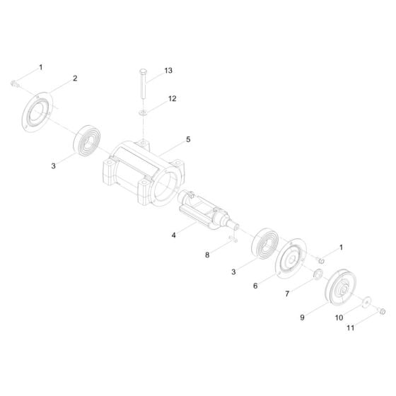 Exciter Assembly for Wacker BRS90 Plate Compactor