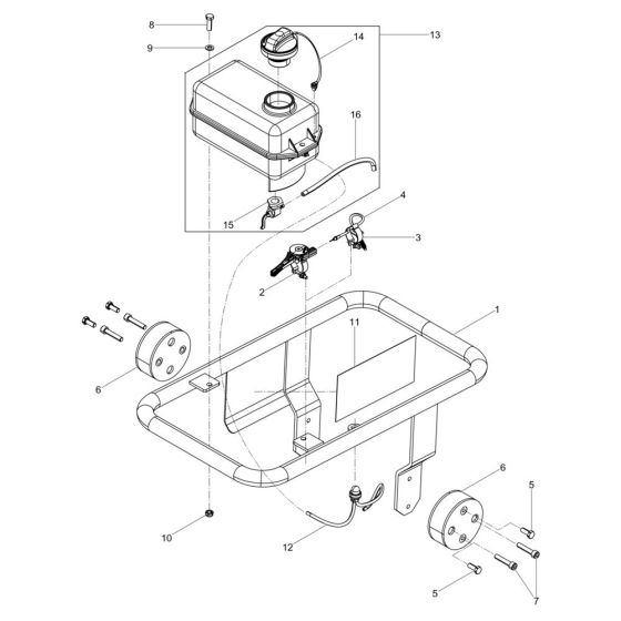 Guiding Frame Assembly for Wacker BS30 Trench Rammer