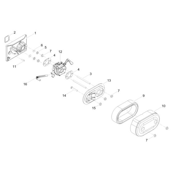 Air Filter Assembly for Wacker BS30 Trench Rammer