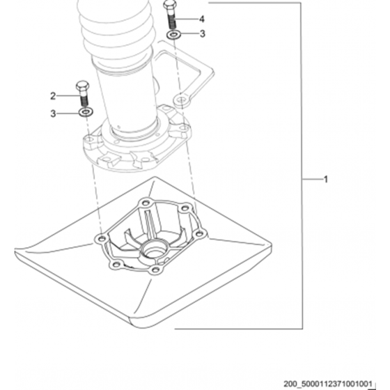 Ramming Shoe Kit-6 Assembly for Wacker Neuson BS50-2i Trench Rammer