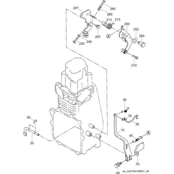 Governor Assembly for Wacker Neuson BS50-4 Trench Rammer