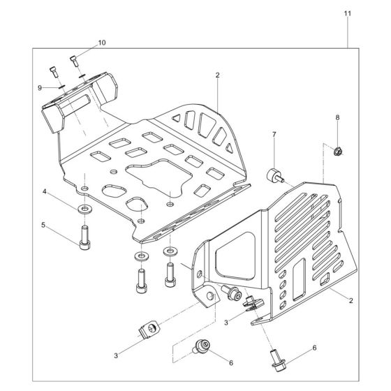 Motor Protection Assembly for Wacker BS50-4As Trench Rammer