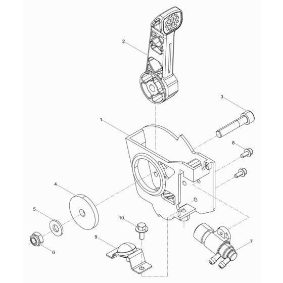 Throttle Control Assembly for Wacker BS50-4As Trench Rammer