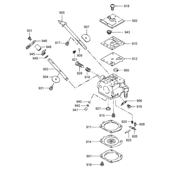 Carburettor Assembly for Wacker BS500-4 Trench Rammer