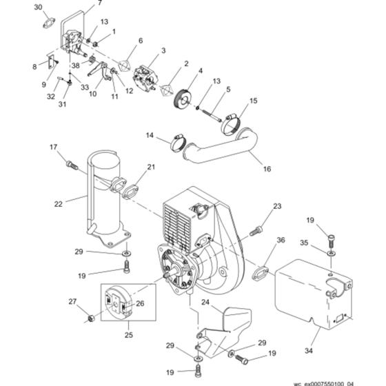 Engine Assembly for Wacker BS500 Trench Rammers