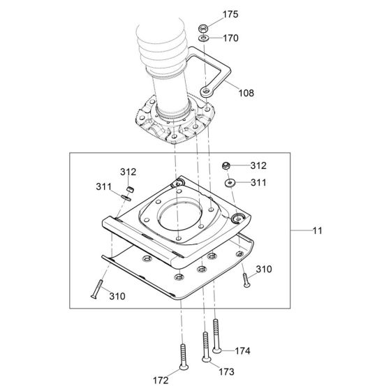 Ramming Shoe Assembly for Wacker BS60-4s Trench Rammer