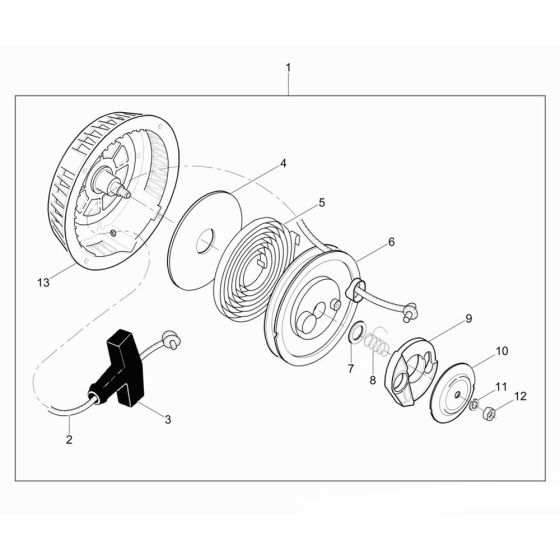 Starter Assembly for Wacker BS600S Trench Rammer