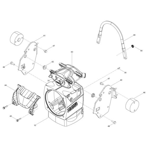 Crankcase Assembly for Wacker BS62-2 Trench Rammer