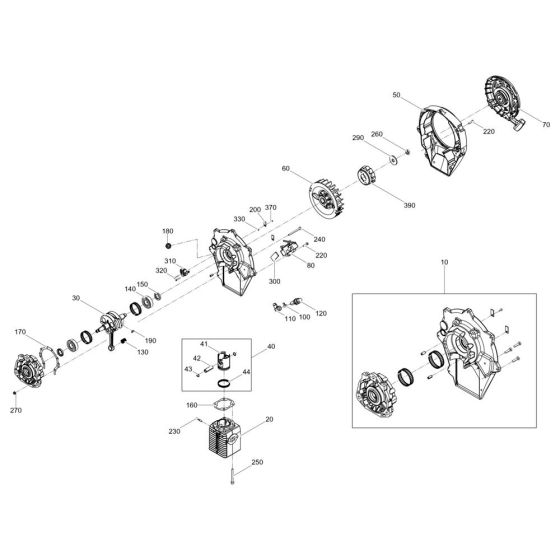 Fan, Magneto Assembly for Wacker BS62-2 Trench Rammer