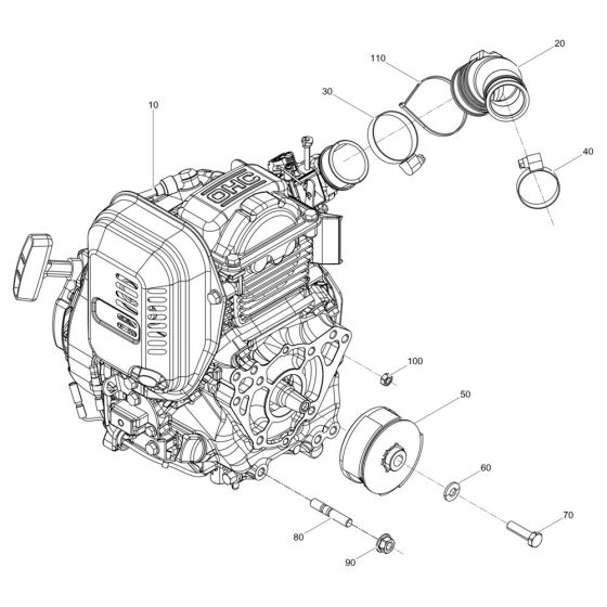 Engine Assembly for Wacker BS62-4 Trench Rammer