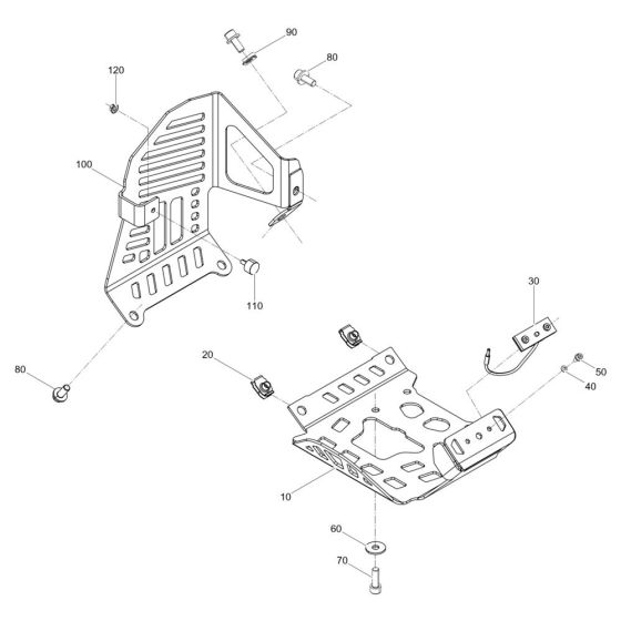 Motor Protection Assembly for Wacker BS62-4 Trench Rammer