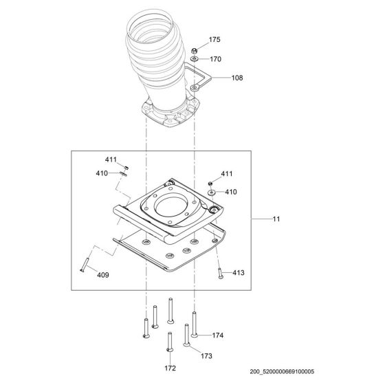 Ramming Shoe Assembly for Wacker BS65-V Trench Rammer