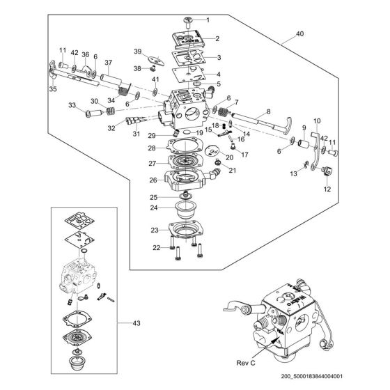 Carburettor Assembly for Wacker BS65-V Trench Rammer