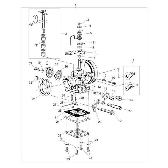 Carburettor Assembly for Wacker BS65Y Trench Rammer