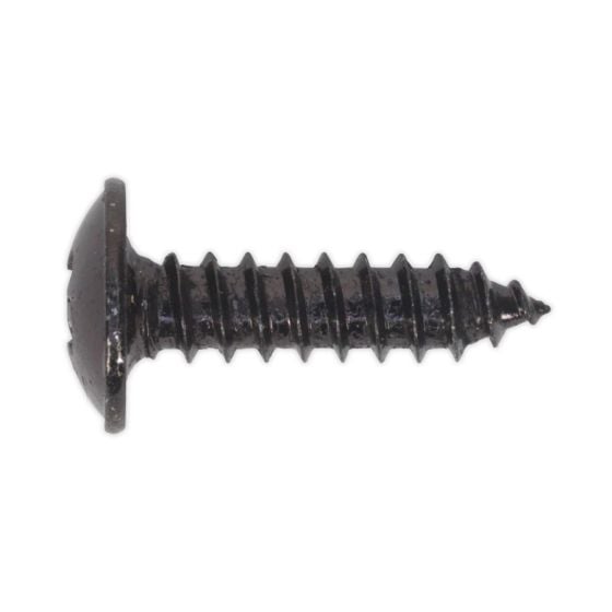 Self Tapping Screw 4.2 x 16mm Flanged Head Black Pozi BS 4174 Pack of 100 Sealey Part No. BST4216