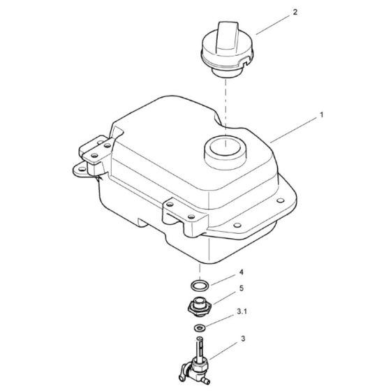 Fuel Tank for Bomag BT65/4 Rammers