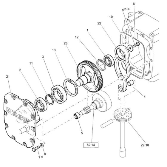 Transmission Coverfor Bomag BT65/4 Rammers