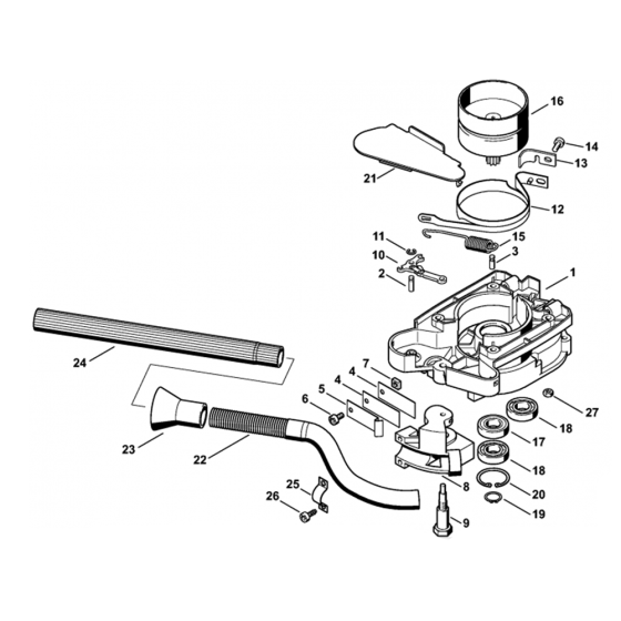 Clutch Housing Assembly for Stihl BT121-Z Earth Auger