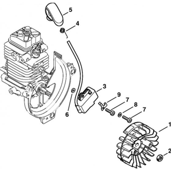 Ignition System Assembly for Stihl BT130 Z Earth Auger