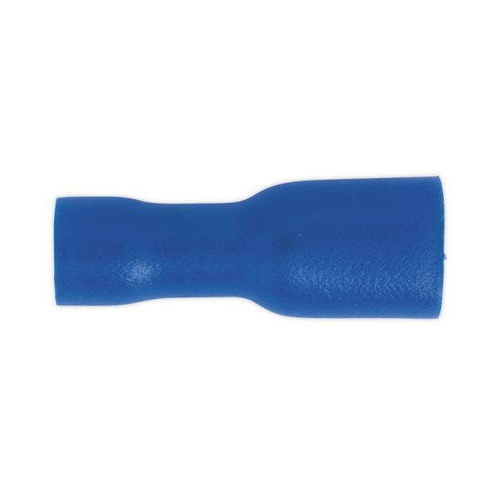 Fully Insulated Terminal 4.8mm Female Blue Pack of 100 Sealey Part No. BT15