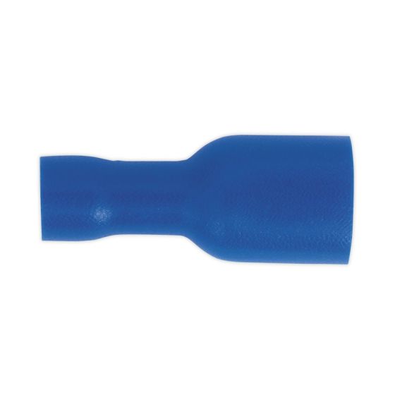 Fully Insulated Terminal 6.3mm Female Blue Pack of 100 Sealey Part No. BT16