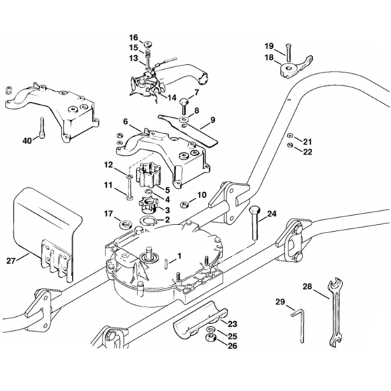 Coupler Link Assembly for Stihl BT308 Earth Auger