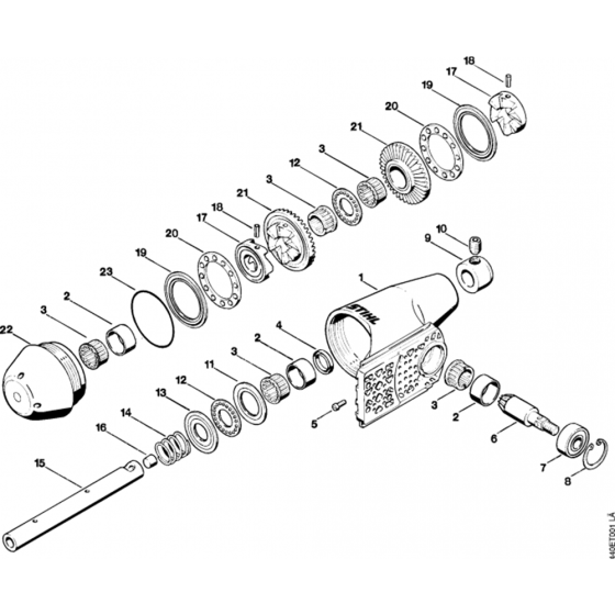 BT311 Gear Head Assembly for Stihl BT311 Earth Auger